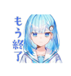 女子高生★学園祭当日連絡（個別スタンプ：34）