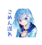 女子高生★学園祭当日連絡（個別スタンプ：35）