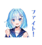 女子高生★学園祭当日連絡（個別スタンプ：38）