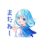 女子高生★学園祭当日連絡（個別スタンプ：40）