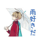ヤンキーめなジャージ男子の意外な一面（個別スタンプ：35）