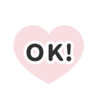 ⏹⬛LINEハート❸⬛ベビーピンク（個別スタンプ：3）