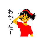 ポニテ女子の毎日挨拶♡（個別スタンプ：11）