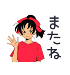 ポニテ女子の毎日挨拶♡（個別スタンプ：15）