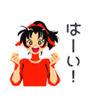 ポニテ女子の毎日挨拶♡（個別スタンプ：28）