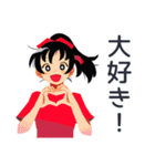 ポニテ女子の毎日挨拶♡（個別スタンプ：38）