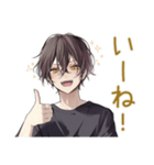 黒猫系男子★グルチャ（個別スタンプ：12）