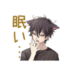 黒猫系男子★グルチャ（個別スタンプ：34）
