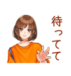ボブカットの女の子★毎日挨拶（個別スタンプ：27）