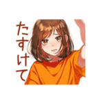 ボブカットの女の子★毎日挨拶（個別スタンプ：36）