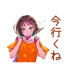 ボブカットの女の子★毎日挨拶（個別スタンプ：39）