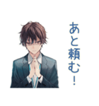 社畜の体調不良★早退と引き継ぎ（個別スタンプ：10）