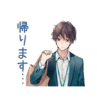 社畜の体調不良★早退と引き継ぎ（個別スタンプ：14）