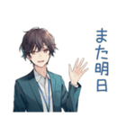 社畜の体調不良★早退と引き継ぎ（個別スタンプ：19）