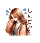 頑張るオトナ女子の日常♡ネガティブver.（個別スタンプ：18）