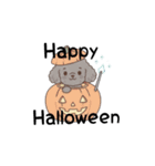 トイプードル秋冬(グレー、シルバー)（個別スタンプ：1）