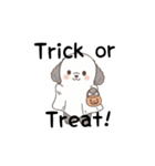 トイプードル秋冬(グレー、シルバー)（個別スタンプ：2）