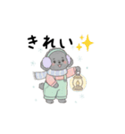 トイプードル秋冬(グレー、シルバー)（個別スタンプ：32）