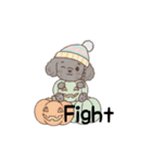 トイプードル秋冬(グレー、シルバー)（個別スタンプ：39）