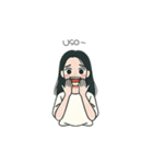 ハートで伝える女の子スタンプ（個別スタンプ：22）