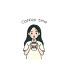 ハートで伝える女の子スタンプ（個別スタンプ：27）