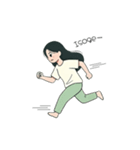 ハートで伝える女の子スタンプ（個別スタンプ：31）