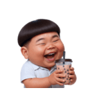 やんちゃなおかっぱ少年 (NT)（個別スタンプ：1）