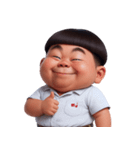 やんちゃなおかっぱ少年 (NT)（個別スタンプ：36）