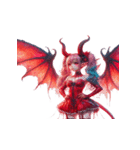 怒ってもかわいい女悪魔（個別スタンプ：3）