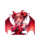 怒ってもかわいい女悪魔（個別スタンプ：6）