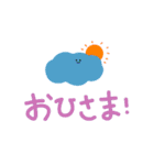 手書きの日本語ステッカー（天気）（個別スタンプ：11）