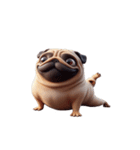 爆笑パグ犬のヨガ日常（個別スタンプ：13）