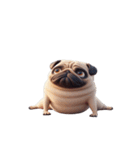 爆笑パグ犬のヨガ日常（個別スタンプ：14）