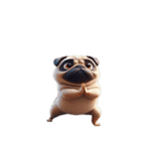 爆笑パグ犬のヨガ日常（個別スタンプ：17）
