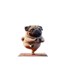 爆笑パグ犬のヨガ日常（個別スタンプ：29）