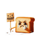 爆笑泣き顔トースト（個別スタンプ：19）