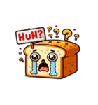 爆笑泣き顔トースト（個別スタンプ：22）
