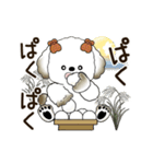 動く犬さん 2025 「秋」（個別スタンプ：17）