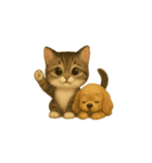 かわいい猫とコッカスパニエルの（個別スタンプ：4）