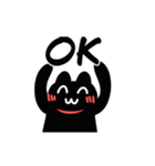 動く！黒猫スタンプ（個別スタンプ：9）
