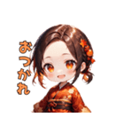 秋色美人スタンプ（個別スタンプ：2）