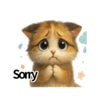 猫いろいろ日常会話 98（個別スタンプ：23）
