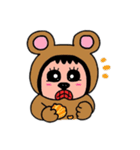 ポポベア.おやつタイム！（個別スタンプ：8）