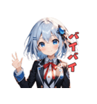 女子力MAX絵文字（個別スタンプ：7）