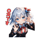 女子力MAX絵文字（個別スタンプ：14）