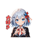 女子力MAX絵文字（個別スタンプ：15）