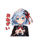女子力MAX絵文字（個別スタンプ：16）