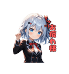 女子力MAX絵文字（個別スタンプ：17）