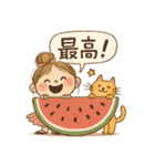 夏ときどきバレリーナ（個別スタンプ：1）