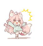 毎日使えるスタンプちびキャラ ケモミミver（個別スタンプ：30）